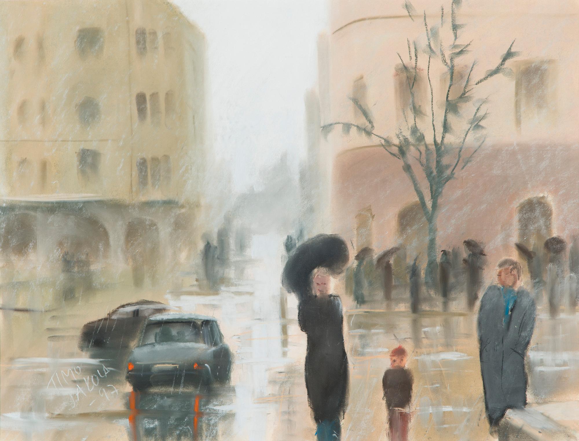 Timo Jakola, "Hartiasärkyisen miehen mietteitä" (Tankar av en man med axelsmärtor).