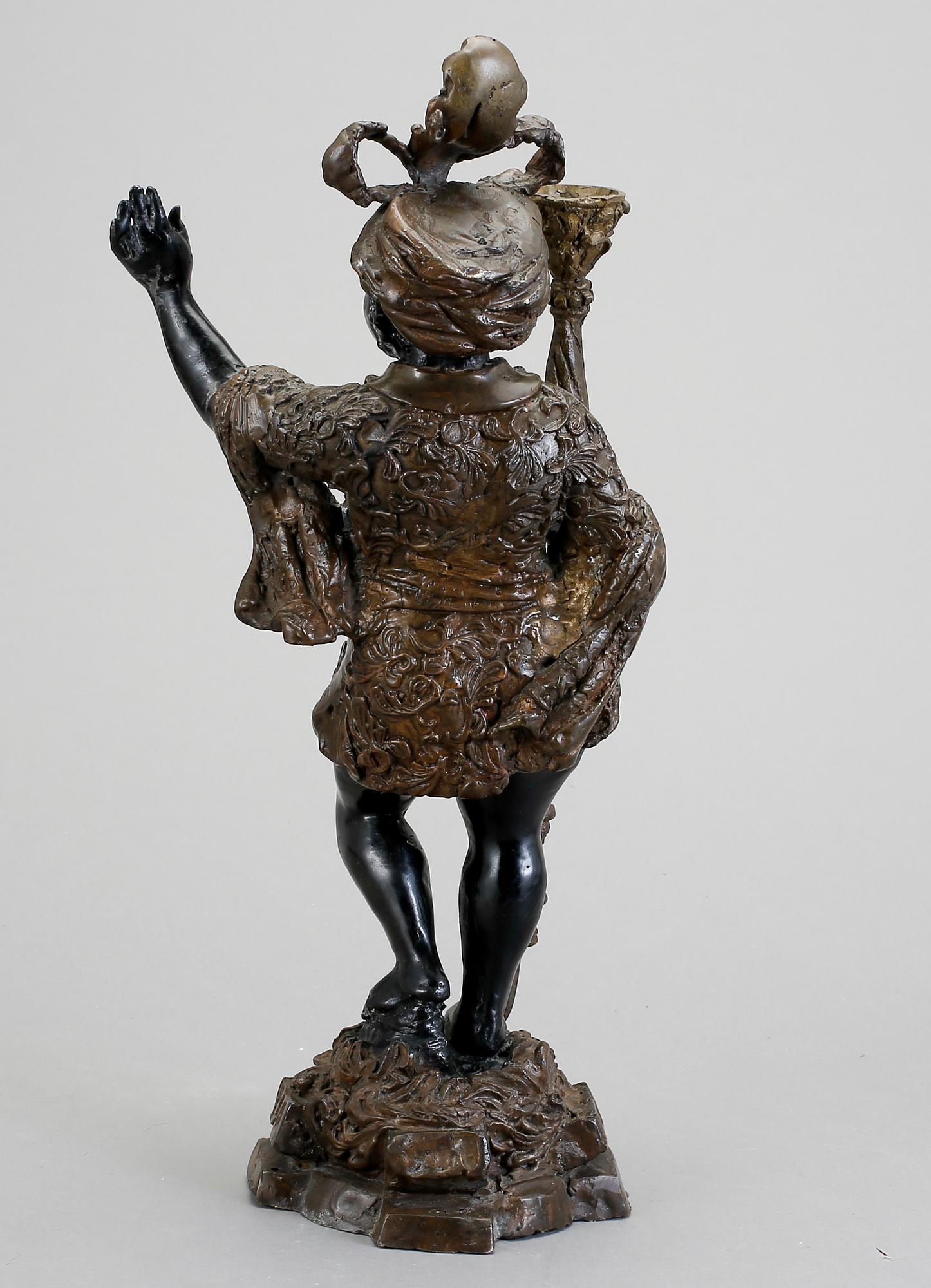 LJUSSTAKE, gjutjärn, 1800-tal.