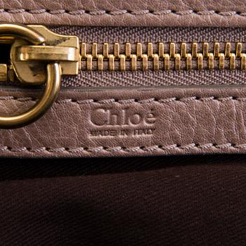 CHLOÉ Brown Leather Satchel Bag.