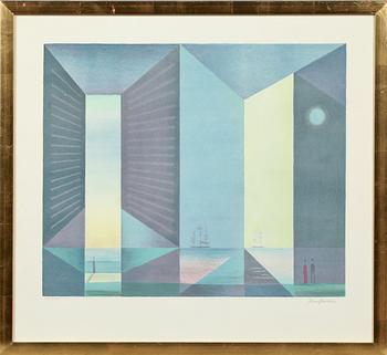 Sven Jonson · SVEN JONSON, färglitografi, signerad och numrerad 34/300.