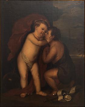 Antonis van Dyck, copy after, The Christ Child and John the Baptist.