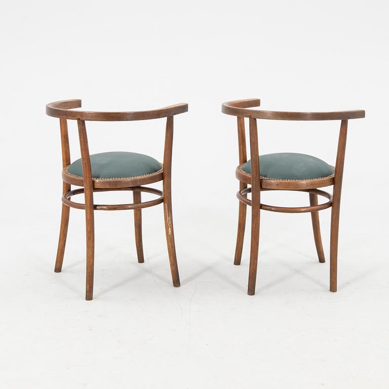 Pair of Thonet armchairs, first half of the 20th century.