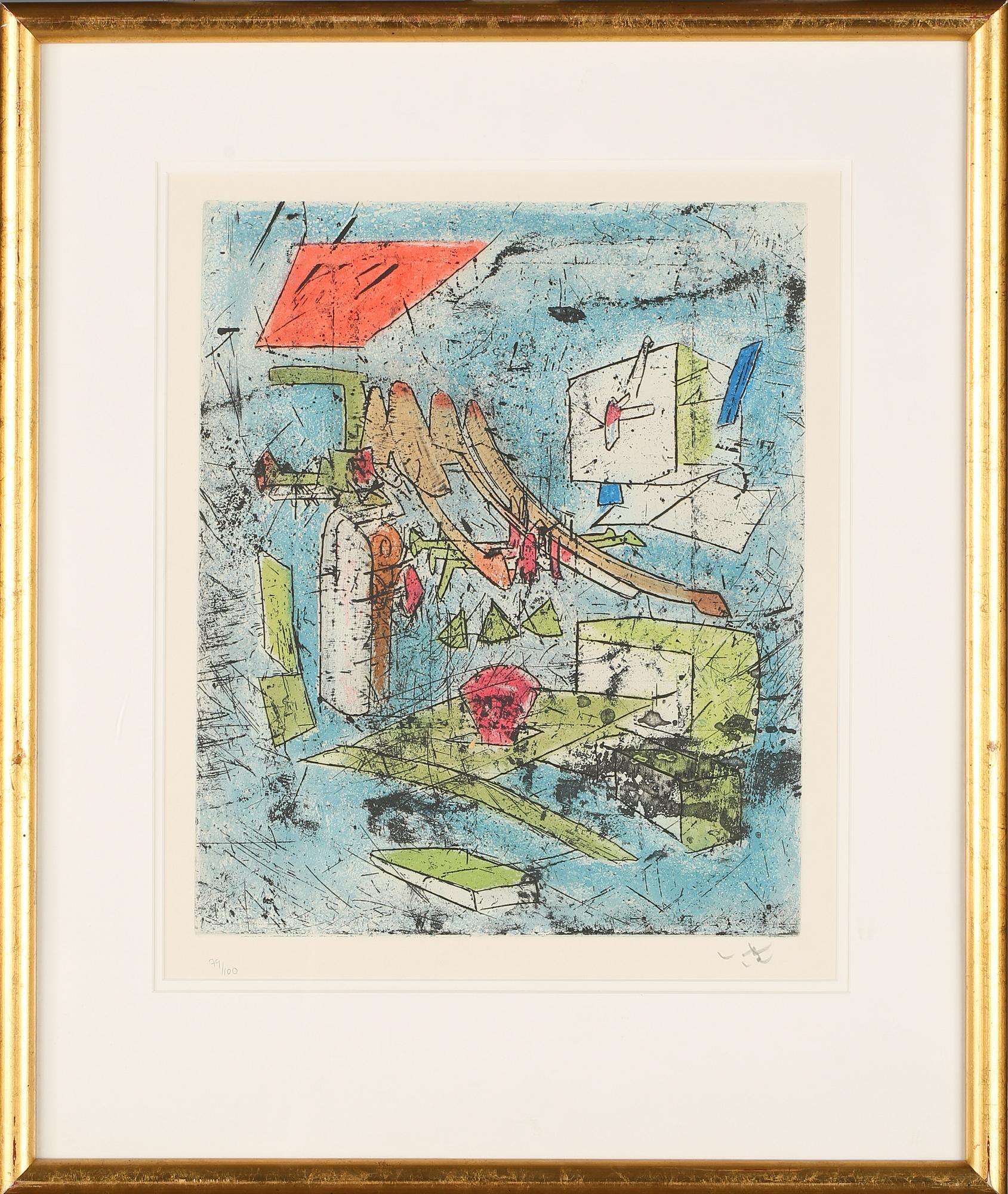 ROBERTO MATTA, färgetsning, signerad och numrerad 79/100.
