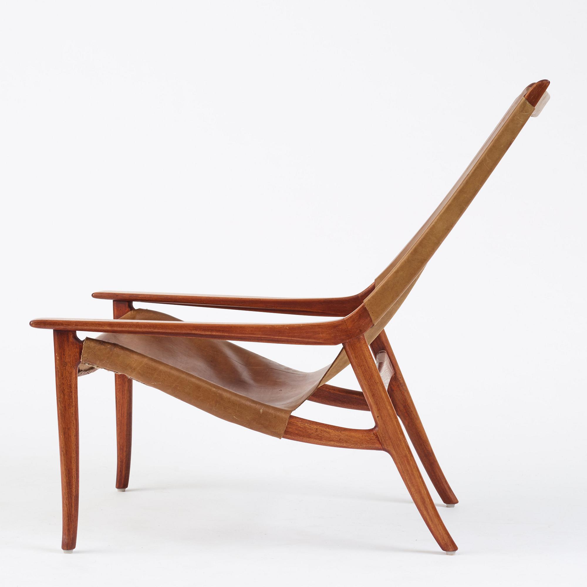 Lars Hjelle or Hartmut  Lohmeyer, an easy chair for A/S Eidsfjord Møbelfabrik or Gemla, 1950's.