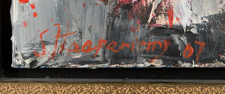 Sari Haapaniemi, oil on canvas, signed and dated -07.