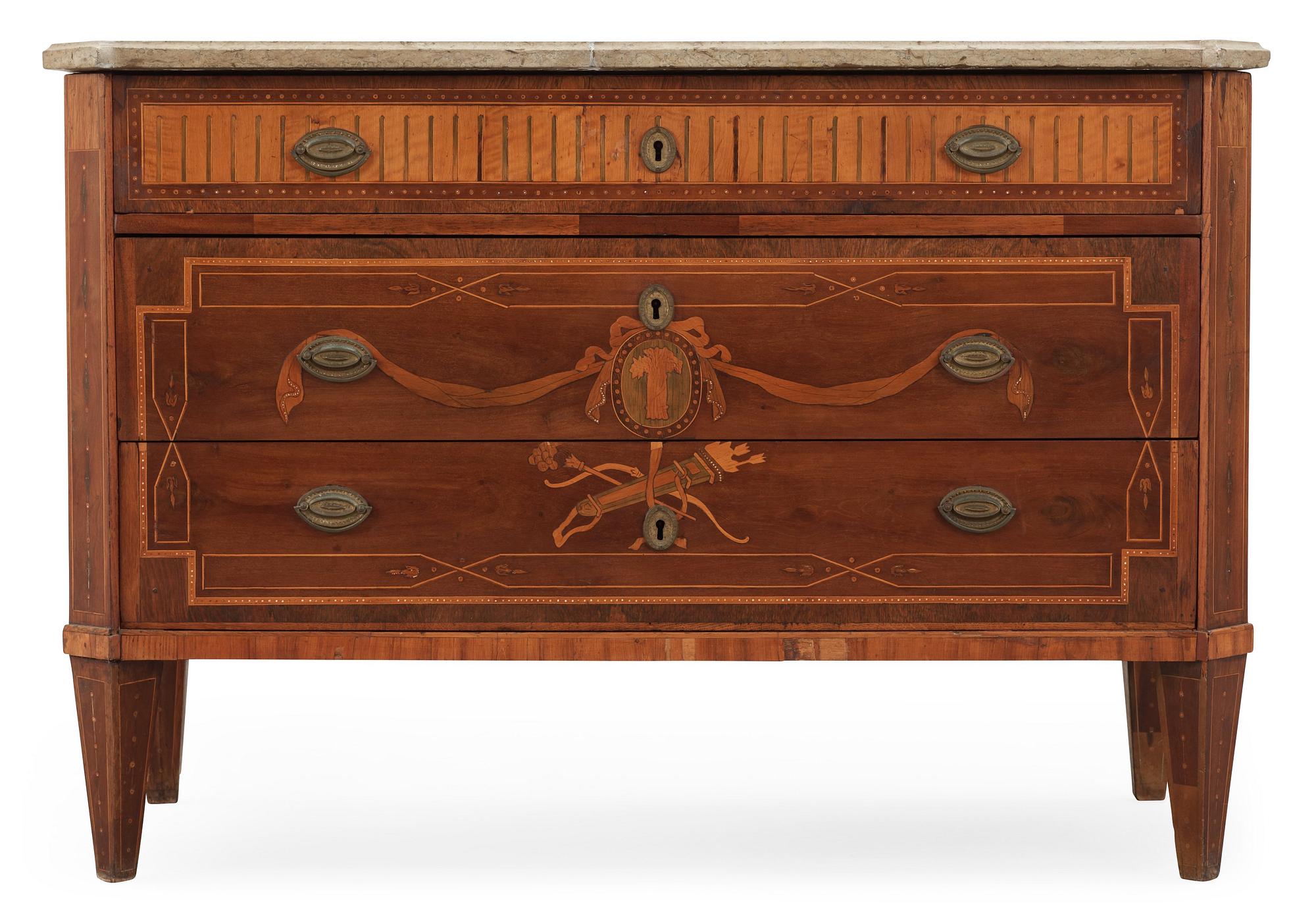 A Gustavian commode by N. P. Stenström (not signed), master 1781.