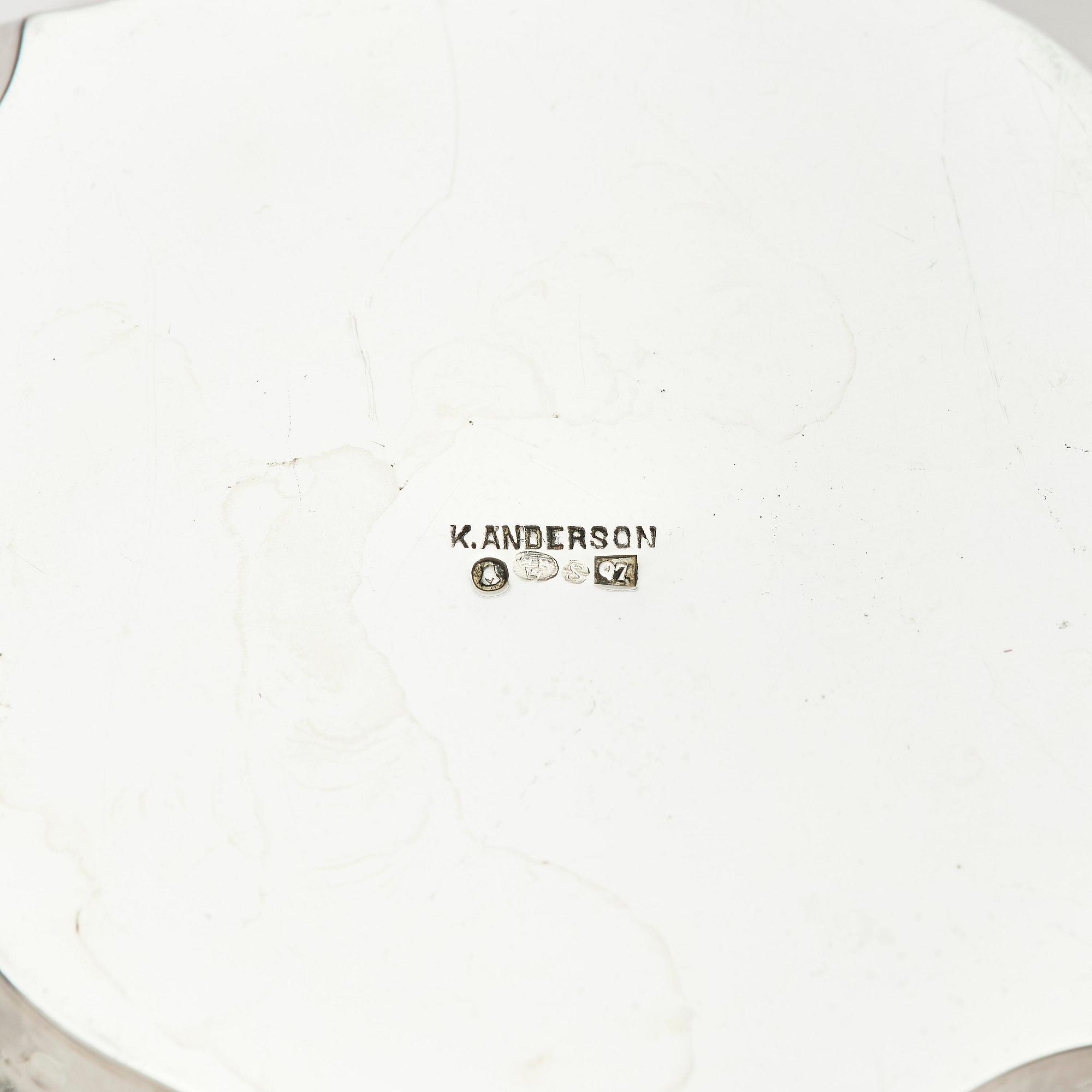 Karl Anderson, a silver coffee- and teaset, 4 pieces, Stockholm, Sweden 1918.