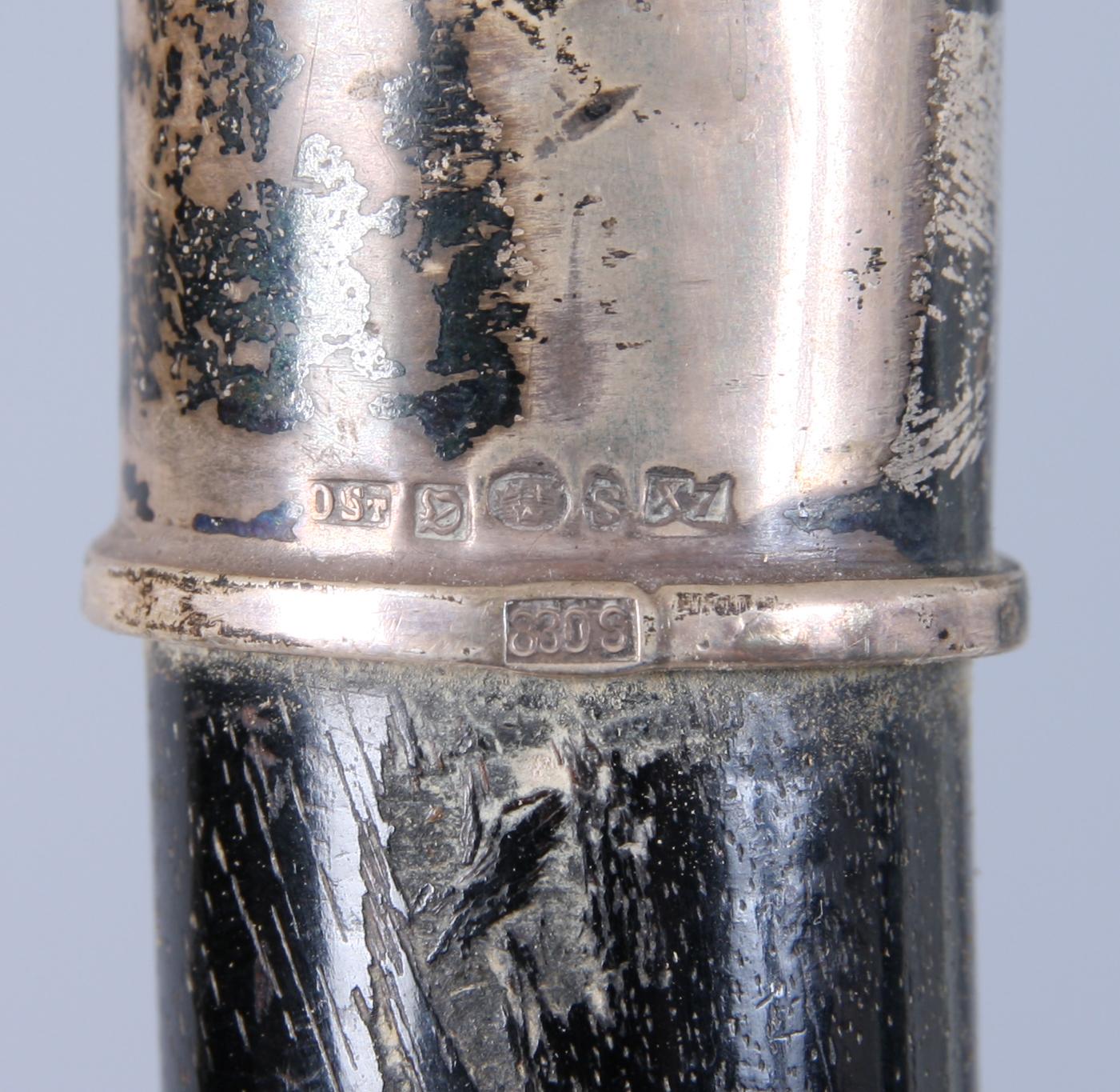 KÄPP MED SILVERFATTNING, Olof Staverfelt, Östersund, 1924.