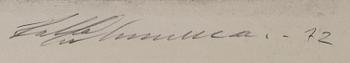 OKÄND KONSTNÄR, etsning, signerad och daterad -72, numrerad 1/15.