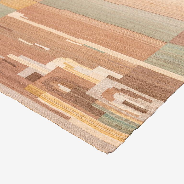 Greta Skogster-Lehtinen, karvalankamatto, Aaltosen Mattokutomo, Kiikka 1930-luku. Noin 363 x 250 cm.