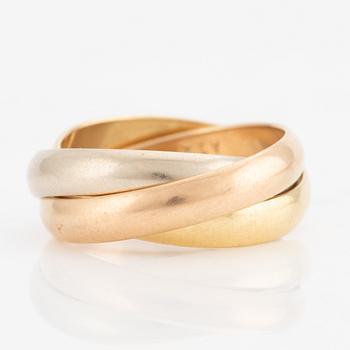 Cartier, ring, "Trinity", 18K gold in three colours.