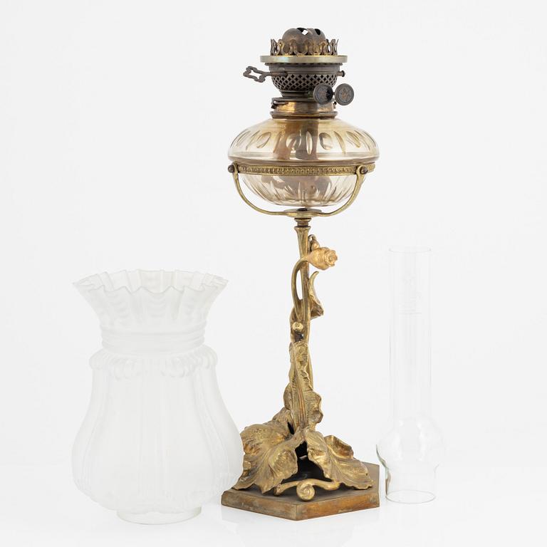 A kerosene lamp, early 20th Century.