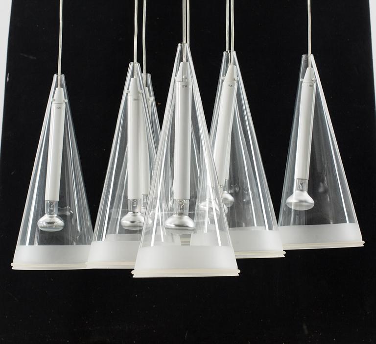 Flos Fucsia 8 Light Pendant by Achille Castiglion.