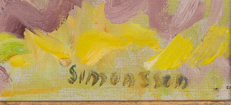 Birger Simonsson, oil on canvas, signed.