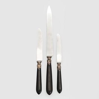 Bordsknivar i chatull, 25 st, Fiskars Aktiebolag 1920-tal.