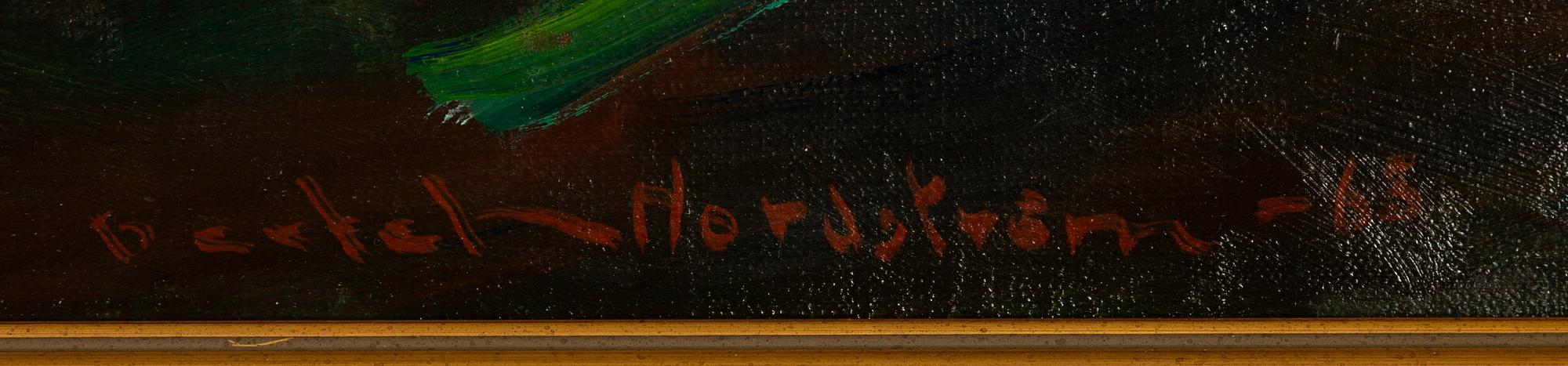 Bertel Bertel-Nordström, olja på duk, signerad och daterad -63.