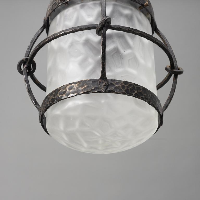 Arvid Böhlmarks Lampfabrik, taklampa, modell "5476", Stockholm, 1910-20-tal.