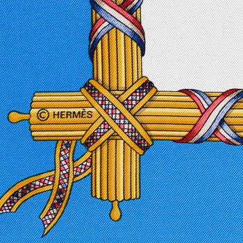 HERMÉS, scarf, '1789 Liberté Égalité Fraternité'.