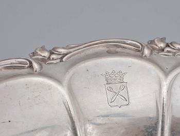 PARTI SILVER, 6 delar. Bla K Andersson, 1800-1900-tal. Ca 1102g.