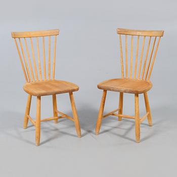 STOLAR, ett par, "Lilla Åland", märkta Carl Malmsten Stolab, 1998.