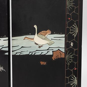 A pair of folding screens, China, second half of the 20th century.
