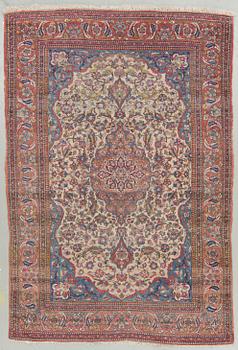 A semi-antique Esfahan, around 201 x 136 cm.