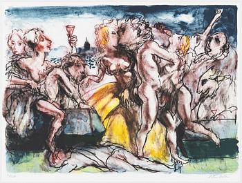 Peter Dahl, "Fredmans Epistles" (Color Lithograph and Book).