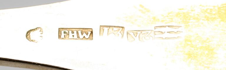 SKEDAR, 6 st, Frans Henrik Wikström, Nystad, 1880. Vikt 349 g.