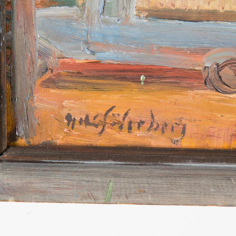 NILS SÖDERBERG, Oil on panel, signed.