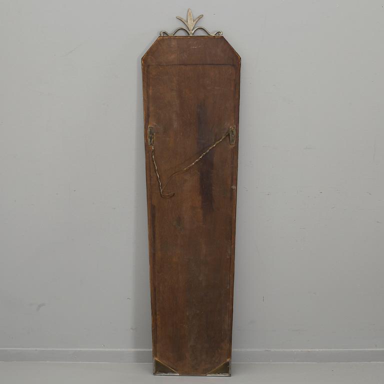 A PEWTER MIRROR, MID 20th CENTURY.