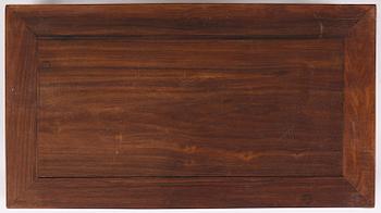 A Chinese hardwood kang table, late Qing dynasty.