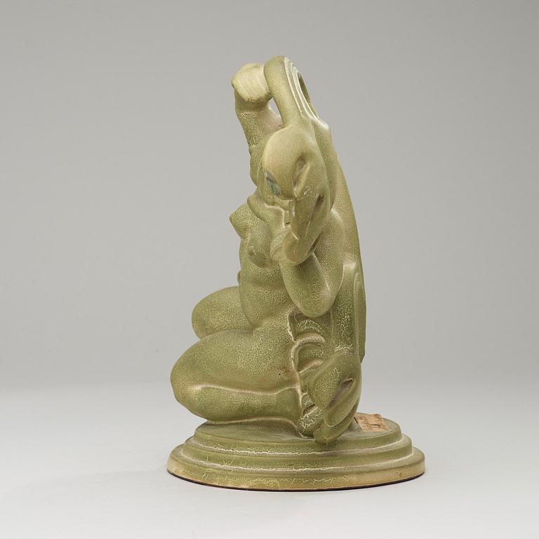 A Ruben Wallström glazed ceramic sculpture, Gefle, 1920's-30's.