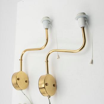 Bergboms, Wall lamps, a pair, "V-176", second half of the 20th century.