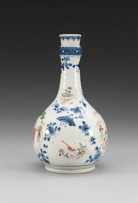 FLASKA, kompaniporslin. Qing dynastin, Qianlong (1736-95).