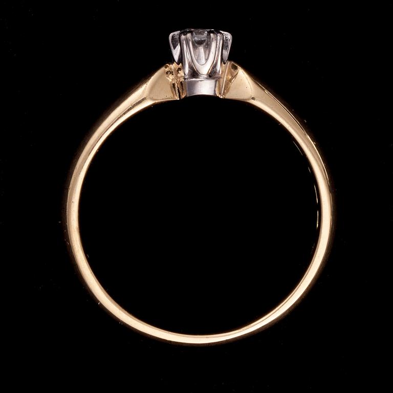 RING, 18K guld, diamant, Kultajousi, 2005. Vikt ca 4,1 g.