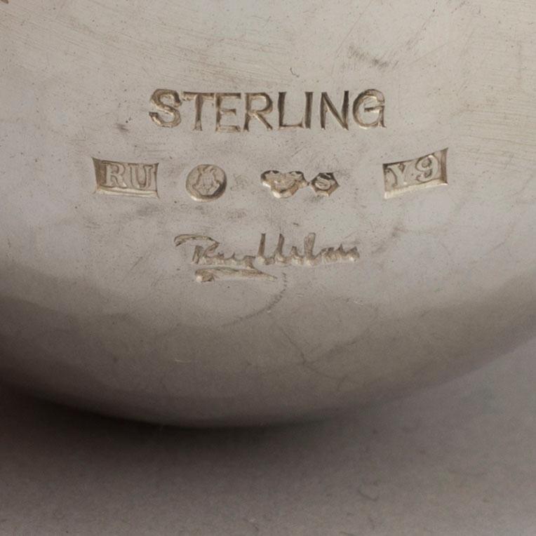 REY URBAN, tumlare, sterlingsilver, Stockholm, 1973.