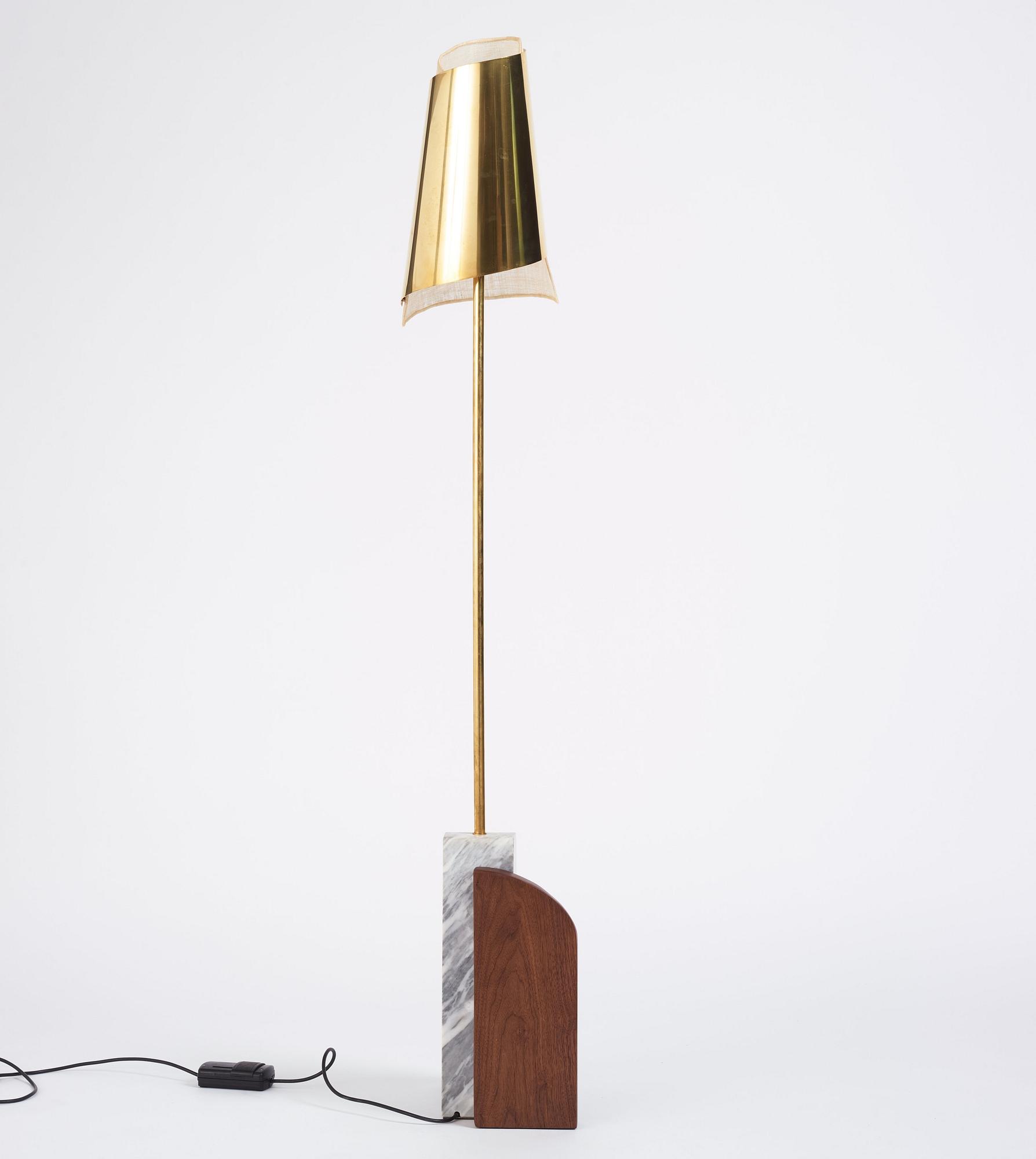 Erik Bratsberg, a "Lorian", floor lamp, first edition, executed in his workshop, Stockholm, 2021.