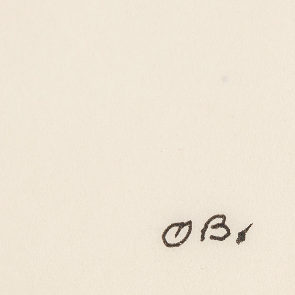OLLE BONNIÉR, ink on paper, signed and dated 17.6-57.