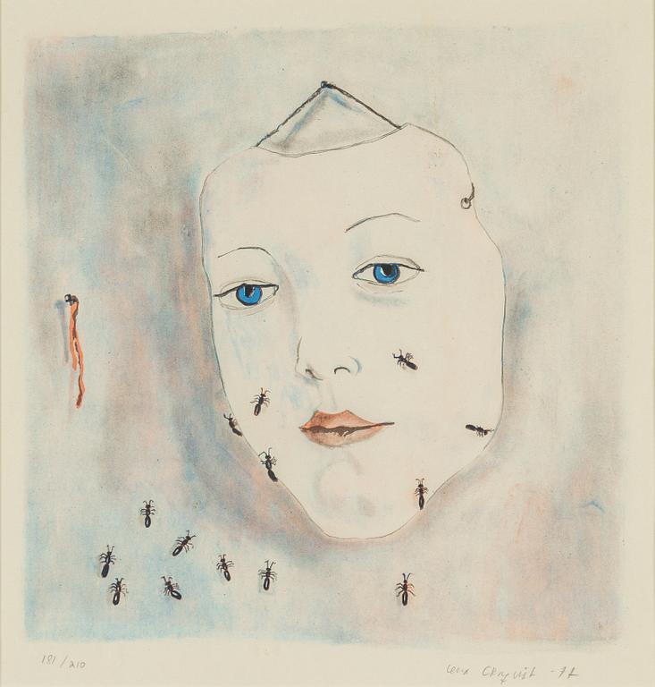LENA CRONQVIST, lithograph in colours, 1977, signed in pencil and numbered 181/210.