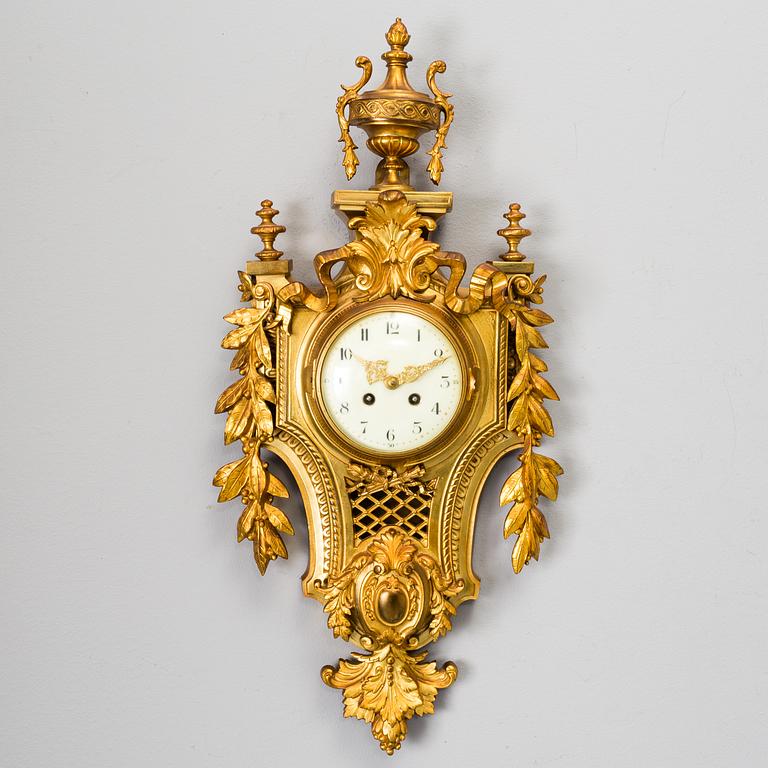 A wall clock, Japy Frères, France, late 19th century.