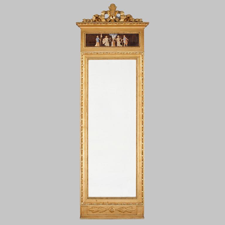 SPEGEL, gustaviansk stil, omkring år 1900.