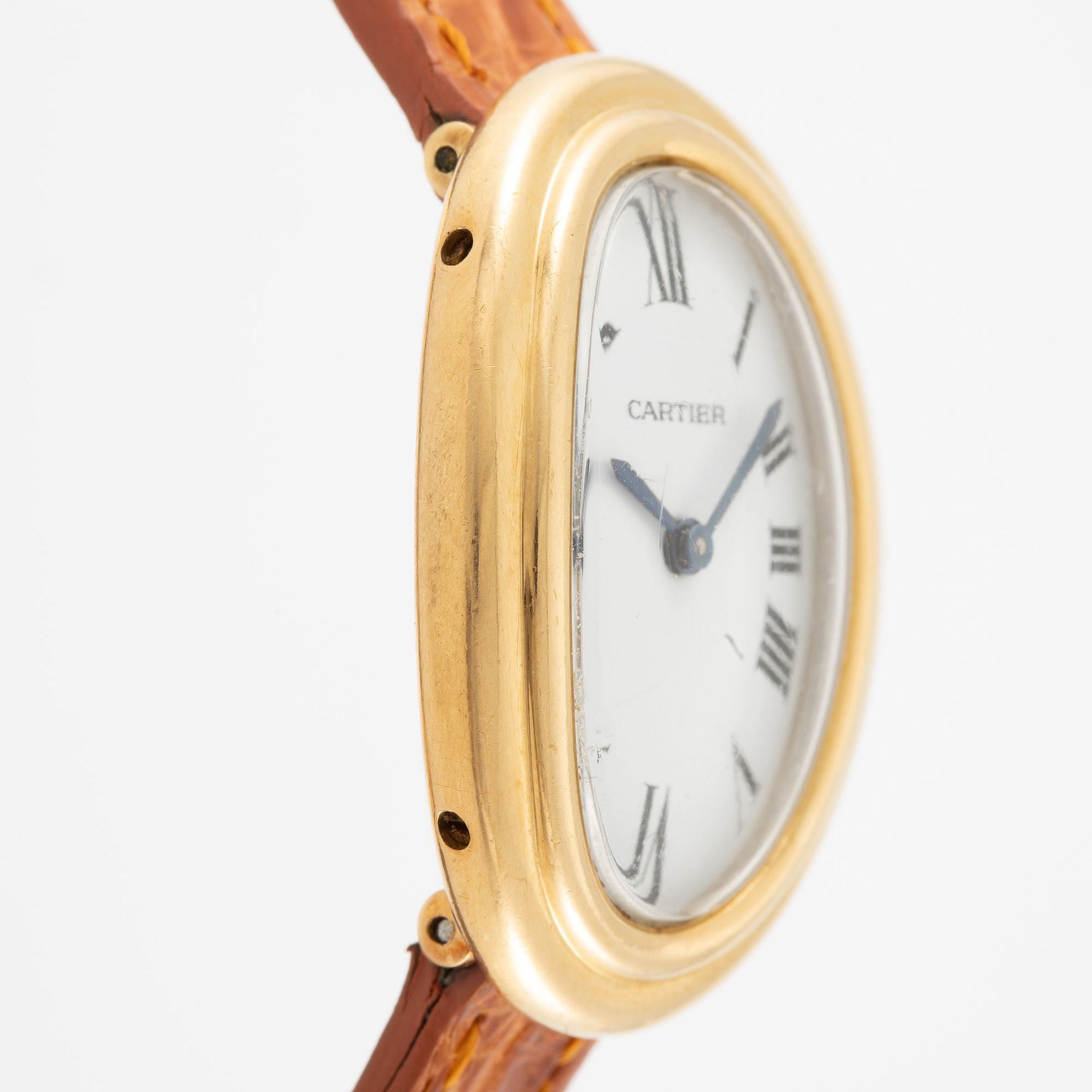 Cartier, Baignoire, "Paris Dial", ca 1980.