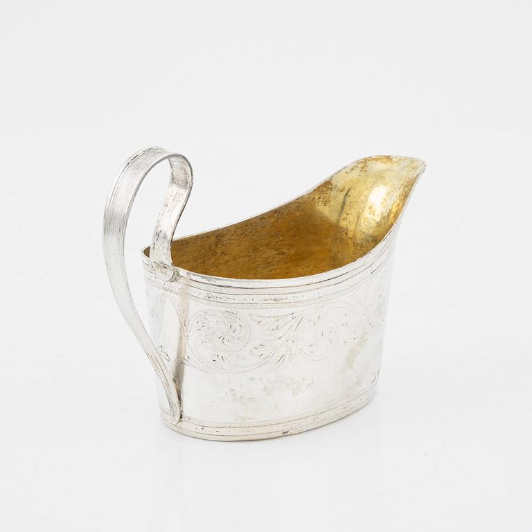 Stephan Westerstråle, gräddsnäcka, silver, Sengustaviansk, Stockholm 1805.