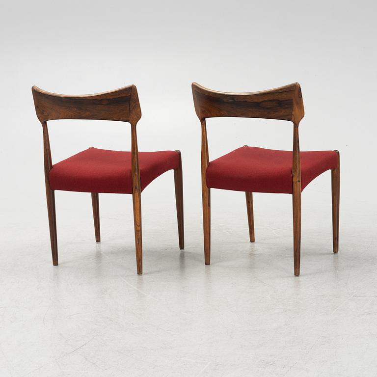 Stolar, 6 st, Bernhard Pedersen & son, Danmark, 1950/60-tal..