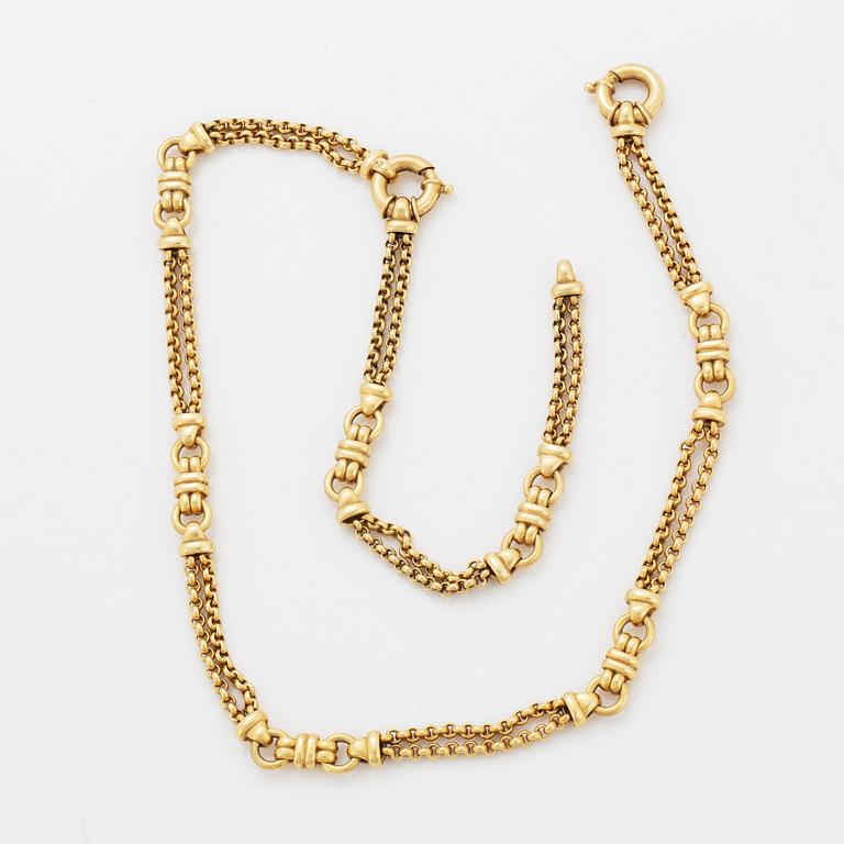 18K gold necklace/bracelet.