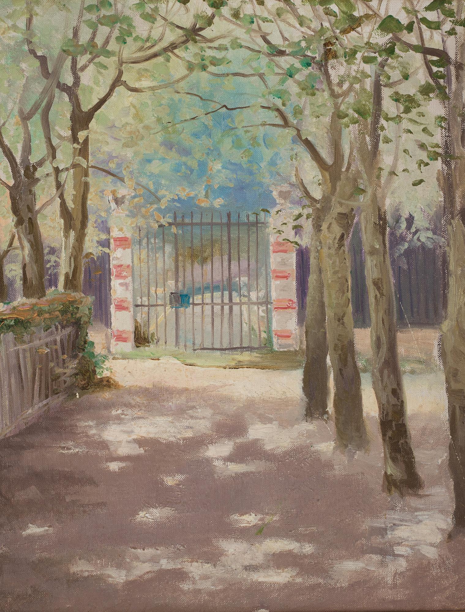 Carl Flodman, Sunlit park scene.