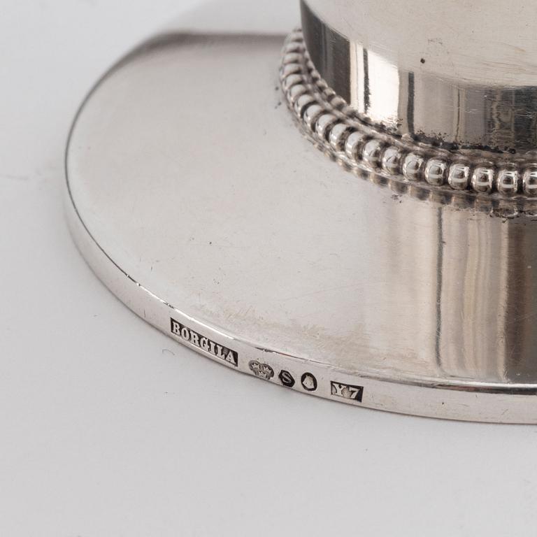 Atelier Borgila, a pair of silver sugar-shakers, Stockholm 1925.