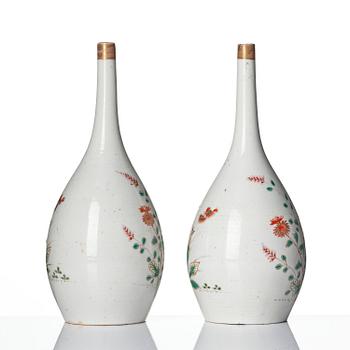 A pair of Japanese vases, Genroku, circa 1700.