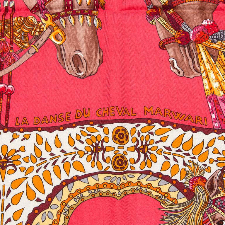 A shawl "La Danse du Cheval Marwari", Hermès.