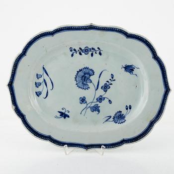 Serveringsfat, 3 st, porslin, Kina, Qianlong (1736-95).
